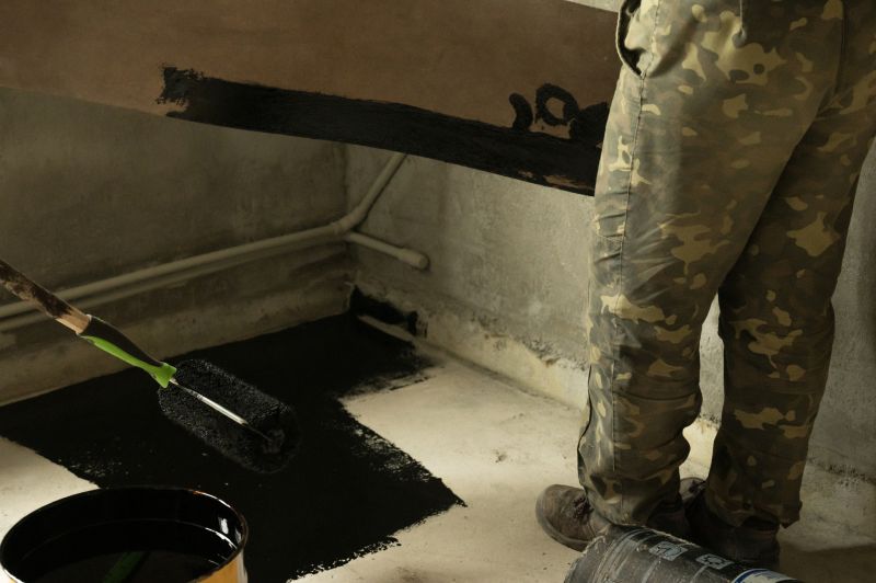 Basement Wall Sealant Application